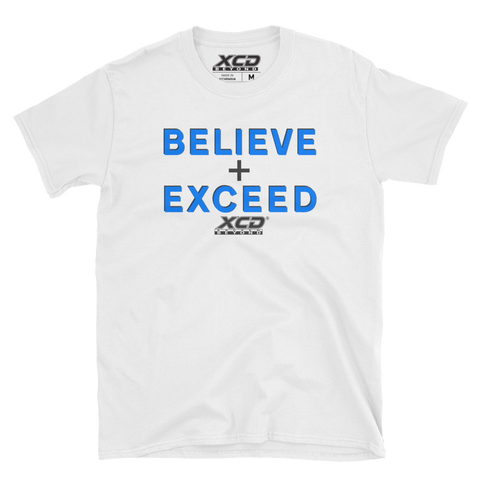Believe + Exceed Tee - White