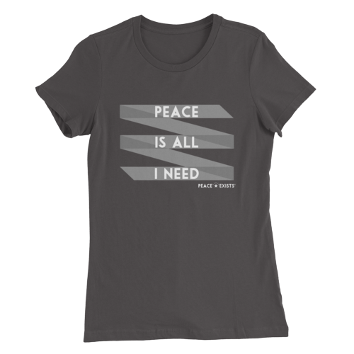 Peace Is All I Need Ribbon Tee - Various Colors