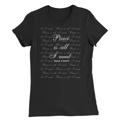 Peace Is All I Need Short Sleeve All-Over Graphic T-Shirt