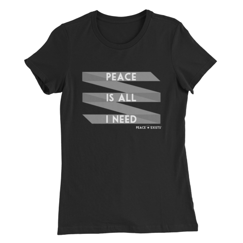 Peace Is All I Need Ribbon Tee - Various Colors