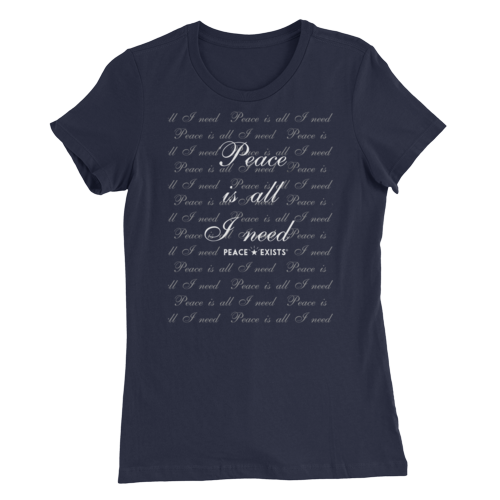 Peace Is All I Need Short Sleeve All-Over Graphic T-Shirt