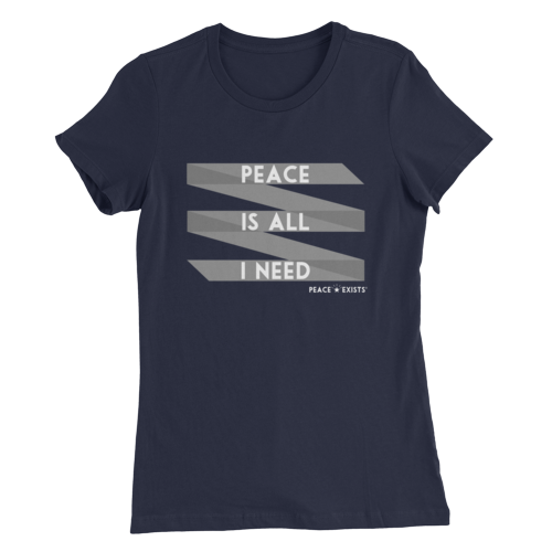 Peace Is All I Need Ribbon Tee - Various Colors