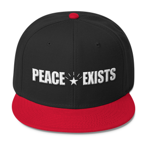 Peace Exists Snapback - Red/Black